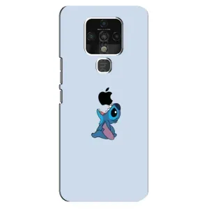 Чохол з принтом Стіч на TECNO Camon 16 (Stitch apple)