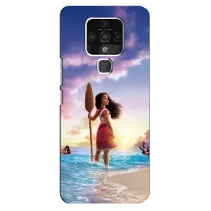 Чохол з мультфільмом Ваяна TECNO Camon 16 (Моана з веслом)