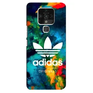 Чохли Адидас для TECNO Camon 16 (AlphaPrint) (Яскравий Адідас)