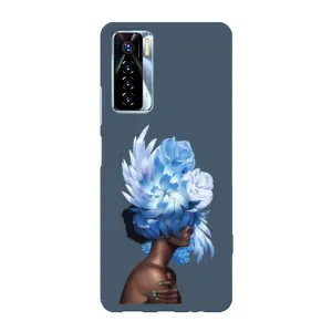 Чехлы (ART) Цветы на TECNO Camon 17 Pro (VPrint) (Квіти на голові)