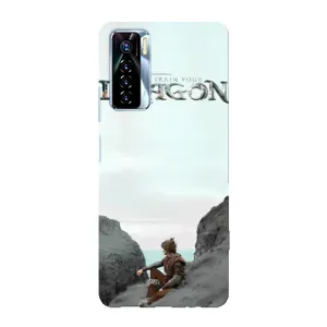 Чохол як приборкати дракона на TECNO Camon 17 Pro (Дракон лого)