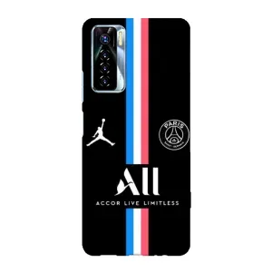 Чохли PSG для TECNO Camon 17 Pro (AlphaPrint) (футболка ПСЖ)