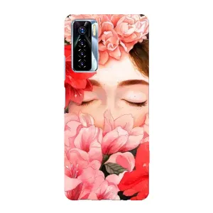 Чехлы (ART) Цветы на TECNO Camon 17 Pro (VPrint) (Очі в квітах)