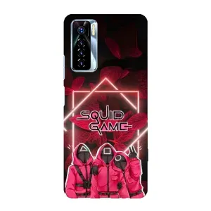 Чохол Гра в кальмара для TECNO Camon 17 Pro (Охоронці Гра кальмара)