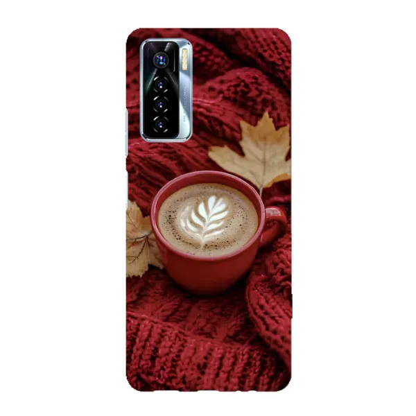 Чохол з принтом «Кава на ковдрі» для TECNO Camon 17 Pro Чохол з принтом «Кава на ковдрі» для TECNO Camon 17 Pro