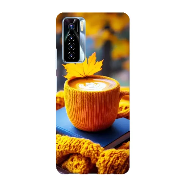 Чохол з принтом «Кава на жовтому пледі» для TECNO Camon 17 Pro Чохол з принтом «Кава на жовтому пледі» для TECNO Camon 17 Pro