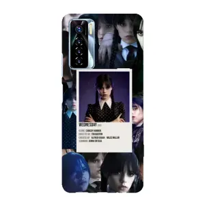 Чохли Венсдей на TECNO Camon 17 Pro Уенсдей (AlphaPrint) (колаж Венздей)
