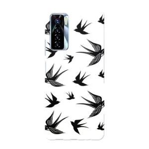 Чохол з пташками на TECNO Camon 17 Pro (VPrint)