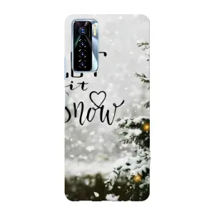 Новогодние, Праздничные Чехлы для TECNO Camon 17 Pro - 2024 год (Let it snow)