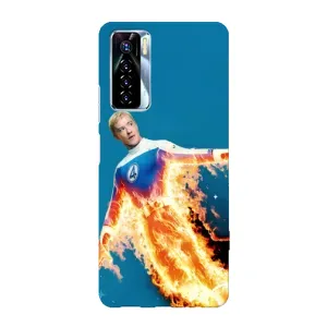 Чохол з принтом Фантастична четвірка для TECNO Camon 17 Pro (Людина-факел у вогні)