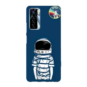 Чехол NASA для TECNO Camon 17 Pro (AlphaPrint) (Мальчик в шлеме)
