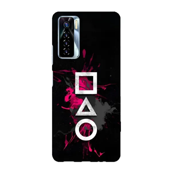 Чохол з принтом «Символи Гра кальмара» для TECNO Camon 17 Pro Чохол з принтом «Символи Гра кальмара» для TECNO Camon 17 Pro