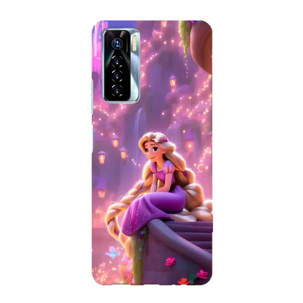 Чохол з принтом «Рапунцель у замку» для TECNO Camon 17 Pro