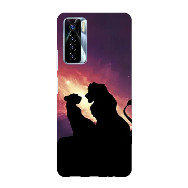 Чохол з принтом «Силует Сімба і Налу» для TECNO Camon 17 Pro