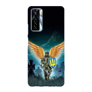 Чехлы с картинкой ЗСУ для TECNO Camon 17 Pro (AlphaPrint) (Солдат ЗСУ)