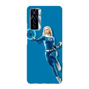 Чохол з принтом Фантастична четвірка для TECNO Camon 17 Pro (Сью Сторм політ)