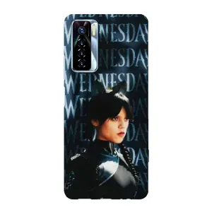 Чохли Венсдей на TECNO Camon 17 Pro Уенсдей (AlphaPrint) (Венздей кішка)