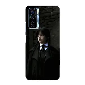 Чохол з дизайном Венздей 2 на TECNO Camon 17 Pro (Темний стиль Венздей)