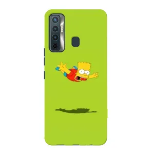 Чjхол з Сімпсонами для TECNO Camon 17 (VPrint) (Барт Сімпсон)