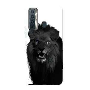 Чохли з картинкою животних TECNO Camon 17 (Чорний ЛЕВ)