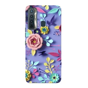 Чехлы с Цветами для TECNO Camon 17 (VPrint) (Цветочный дизайн)