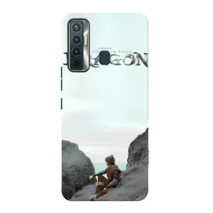 Чехол как приручить дракона на TECNO Camon 17 (Дракон лого)