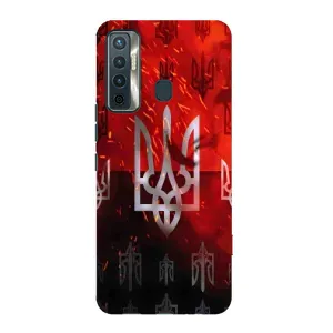 Украинские Чехлы для TECNO Camon 17 с картинкой УПА (AlphaPrint) (ГЕРБ УПА)