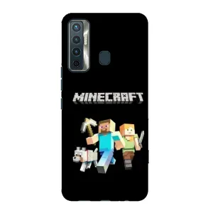 Чохол Майнкрафт на TECNO Camon 17 (AlphaPrint) Minecraft (герої Minecraft)