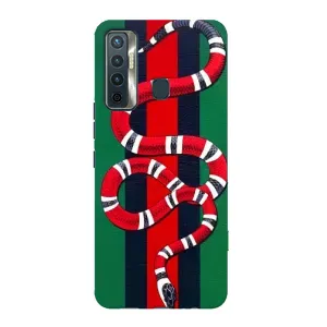 Чохли GUCCI для ТЕКНО Камон 17 (AlphaPrint) (Gucci змія)