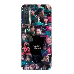 Чохол Гра в кальмара для TECNO Camon 17 (Колаж Гра кальмара)