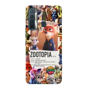 Чохол Зоотрополіс на TECNO Camon 17 (Постер Зоотрополіс)