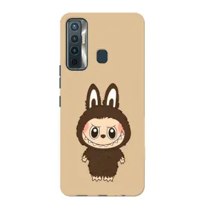 Чехол с Лабубу на TECNO Camon 17 (Bored Ape в красном)