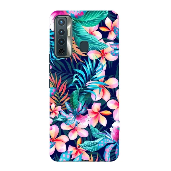Чехол с принтом «Красочные цветы» для TECNO Camon 17
