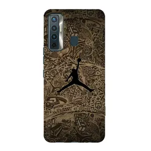Чехлы для TECNO Camon 17 - с картинкой JORDAN (AlphaPrint) (Logo Jordan)