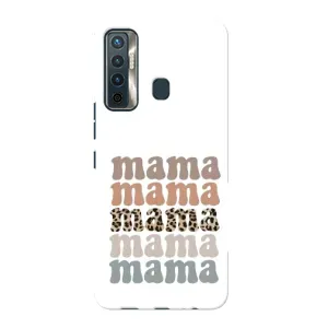 Чехлы для мамы на TECNO Camon 17 (Текстовый коллаж мама)