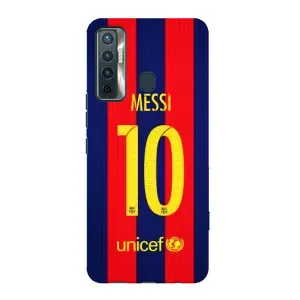 Чехлы Месси для TECNO Camon 17 (AlphaPrint) (Messi Barca 10)