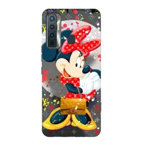 Чохол Disney Mouse TECNO Camon 17 (PREMIUMPrint) (Minni з бантіком)