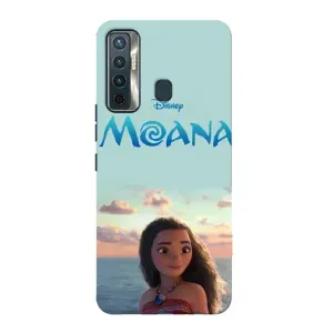 Чехол с мультфильмом Моана TECNO Camon 17 (Портрет Моана)