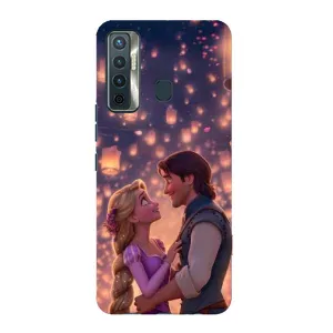 Чехол Рапунцель для TECNO Camon 17 (Принцесса и принц)