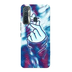 Чехол с принтом «Радужное сердце» для TECNO Camon 17