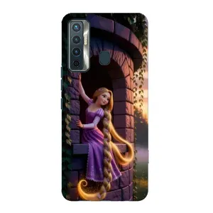 Чехол Рапунцель для TECNO Camon 17 (Рапунцель на башне)