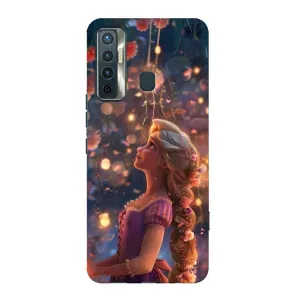 Чехол Рапунцель для TECNO Camon 17 (Рапунцель фонарики)