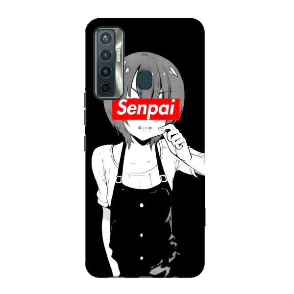 Чехол с принтом «Senpai» для TECNO Camon 17
