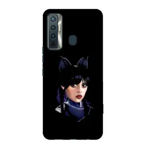 Чехлы Венсдей на TECNO Camon 17 Уэнсдей (AlphaPrint)