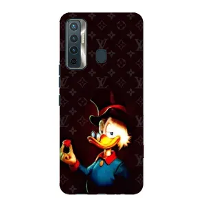 Чехлы для TECNO Camon 17 - Скрудж МакДак Louis Vuitton (PREMIUMPrint) (Скрудж с бриллиантом)