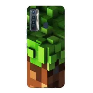 Чохол Майнкрафт на TECNO Camon 17 (AlphaPrint) Minecraft (текстура Майнкрафт)