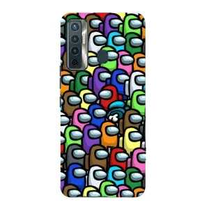 Чохли Амонг Ас для TECNO Camon 17 (AlphaPrint) (Убитий)
