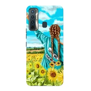 Чехол для Патриота Украины TECNO Camon 17 - (AlphaPrint) (Украиночка)