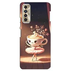 Чохол з мемом Тралалело тралала на TECNO Camon 17P (CG7n) (Балерина капучина)