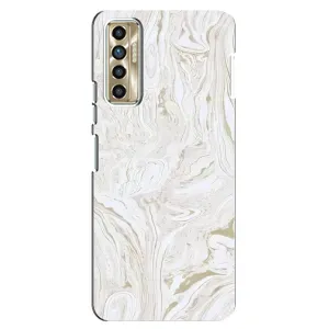Мраморний чехол на TECNO Camon 17P (CG7n) (VPrint) (Білий мрамор)